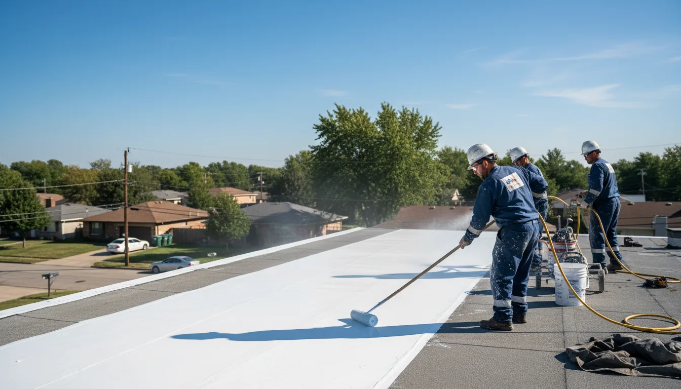 Commercial roof coating in Goodman, MO near me